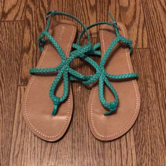 Merona Turquoise Sandals - Picture 1 of 1